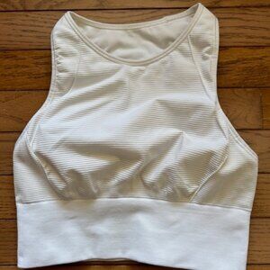 Lululemon Ebb to Train Bra in *Sun White / Pink Size 6